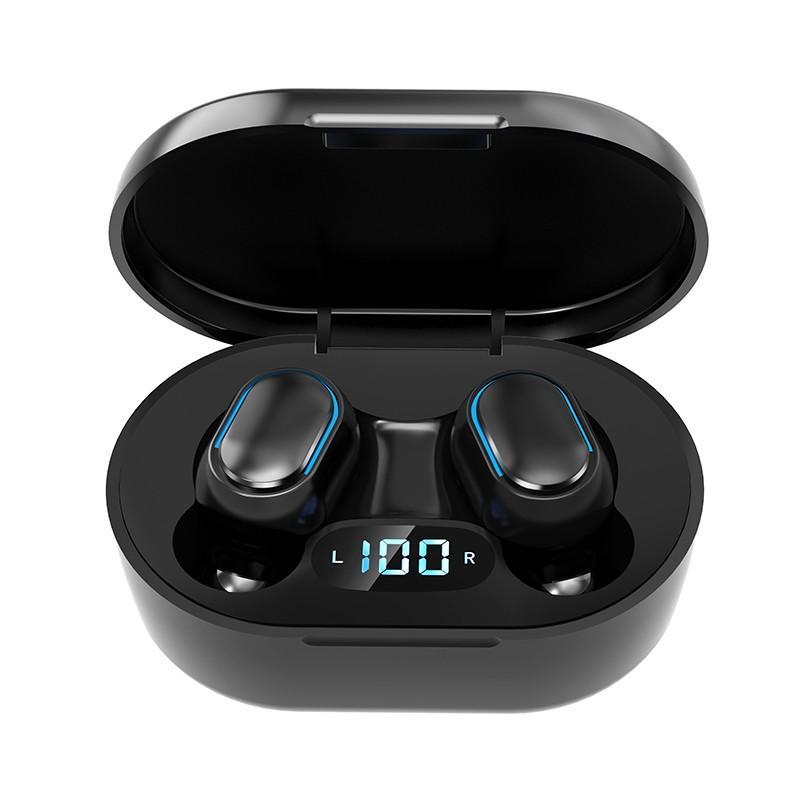  Auriculares Bluetooth inalámbricos, auriculares estéreo con  pantalla digital de alta fidelidad, auriculares deportivos inalámbricos  resistentes al agua, auriculares manos libres para exteriores, regalo (E7S)  : Electrónica