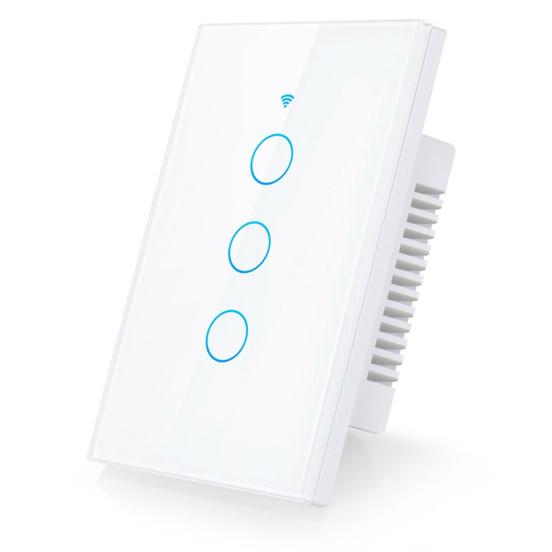 Interruptor táctil triple Wi-Fi Smart Home Lexmana – Ferretería la